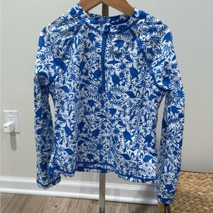 Vineyard Vines Kids Blue and White Rashguard